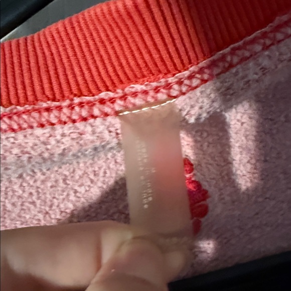 Free People Red Cropped Sweatshirt - Picture 2 of 2